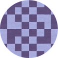 thumbnail image 1 of Ahgly Tapis Rond Lavable en Machine Intérieur Transitionnel Mimosa Violet, 5 Pieds Rond, 1 of 7
