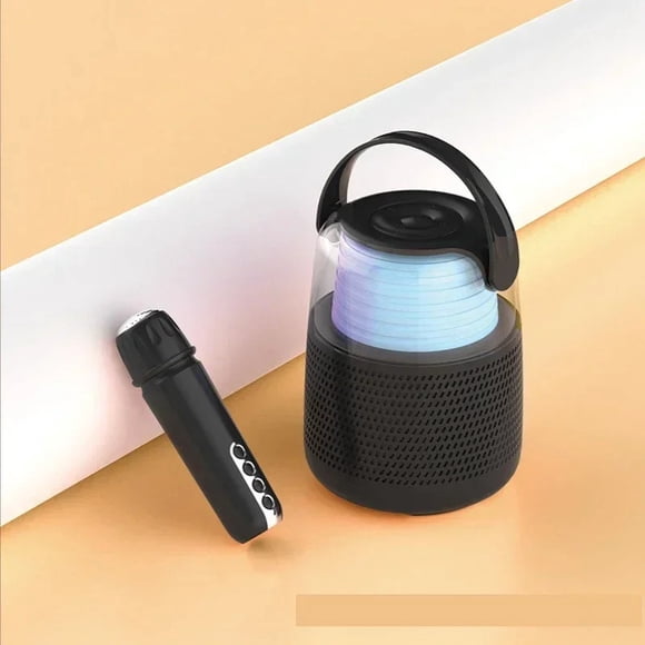 Portable Desktop Mini Voice Amplifier Megaphone Radio KTV Microphone LED Light ,Loud Volume