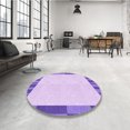 thumbnail image 4 of Ahgly Tapis Rectangulaire Lavable en Machine Intérieur Transitionnel Rose Pervenche, 2 Pieds x 3 Pieds, 4 of 7