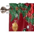 thumbnail image 4 of Ensemble de Rideaux et Cantonnières de Cuisine avec Gnomes de Noël, Traitements de Fenêtre Rouges pour les Fêtes d'Hiver, Cantonnières, Flocons de Neige Blancs, Arbres de Noël, Rideaux Demi/courts pour Petites Fenêtres Café /salon/ Chambre 54x24 Po, 4 of 5