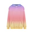 thumbnail image 4 of MesaSe Femmes de la Mode Quotidienne Polyvalent Casual Sweat-Shirts à Col Rond à Manches Longues Gradient Top Sweat-Shirts Rose M, 4 of 5