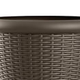 thumbnail image 3 of Suncast Willow 18" Diameter Decorative Wicker Planter Pot, Java (2 Pack), 3 of 7