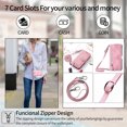 thumbnail image 4 of Case for iPhone 12 Pro Max Zipper Wallet Cover Lanyard Crossbody Neck Strap, 4 of 5