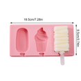 thumbnail image 2 of Coofit Kitchen Popsicle Mold Silicone DIY Ice Pop Maker Ice Cream Mold with Lid & Stick, 2 of 10