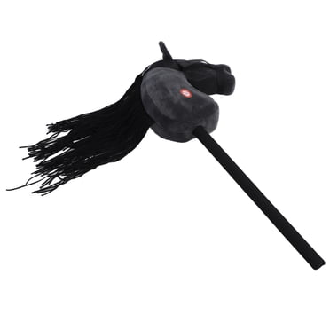 28in Riding Stick, Outdoor Stick Horse with Real  Neighing and Galloping Sounds, Music Stick Animal Plush Toy Stick Horse Pretend Play Toy for Kids Toddlers Gift