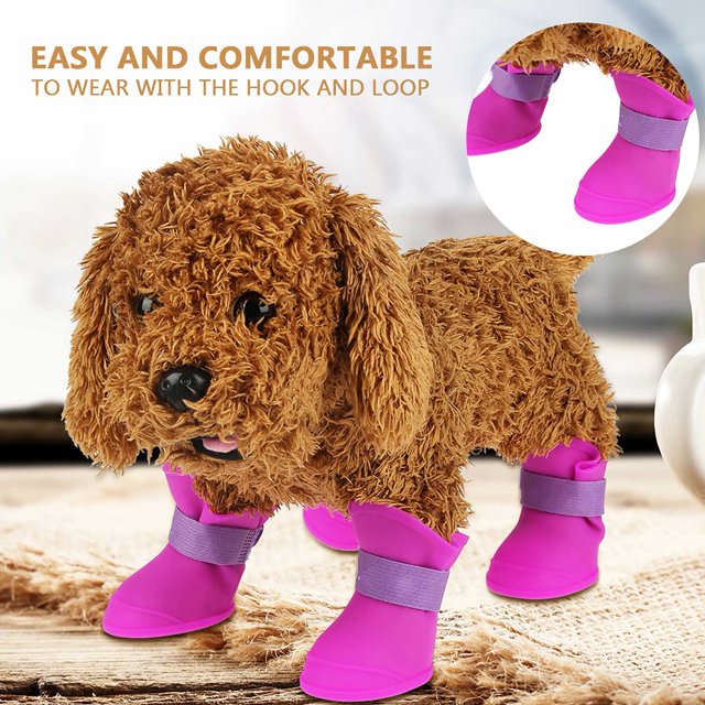 Pet Waterproof Boots, Move Freely Easy And Comfortable To Wear Flexible Waterproof For Pet Dogs