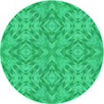 thumbnail image 1 of Ahgly Tapis Rond Lavable en Machine Intérieur Transitionnel Vert Printemps, 3 Pieds Rond, 1 of 7