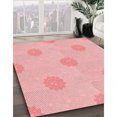 thumbnail image 3 of Ahgly Company Machine Washable Indoor Round Transitional Red Area Rugs, 6' Round, 3 of 7