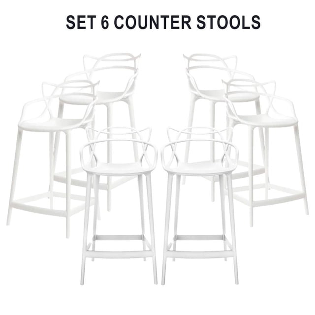 Tabouret de bar en plastique Heavenly Collection ENSEMBLE DE 6