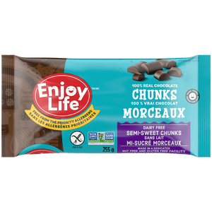 Enjoy Life Semi-Sweet Mega Chocolat, sans gluten, sans arachide, sans noix d'arbre, sans lait, sans soja, sans OGM, 283g