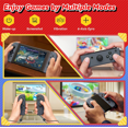 thumbnail image 5 of Pour Manette Sans Fil pour Manette Nintendo Switch - Manette de Jeu Grise Joypad, 5 of 5