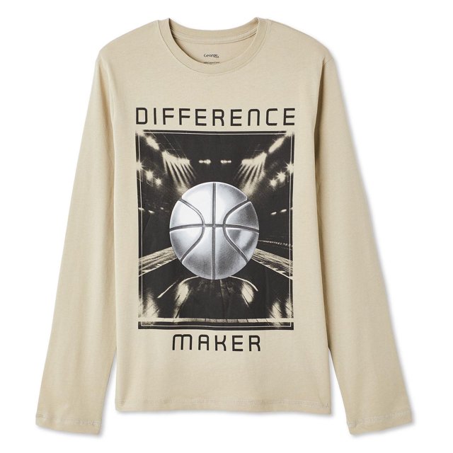 T-shirt à manches longues avec imprimé graphique George pour garçons