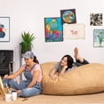 thumbnail image 3 of Jaxx 6 ft Cocoon - Large Bean Bag Chair for Adults, Camel, 3 of 8