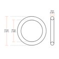 thumbnail image 3 of Fluorine Rubber O Rings, 41mm OD, 37mm Inner Diameter, 2mm Width, Seal Gasket Green 10 Pcs, 3 of 3