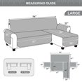 thumbnail image 2 of CHUANK Housse Imperméable pour Canapé, Housses pour Sofa en L, Housse pour Chaise Longue, Housse Réversible de Protection de Meuble pour Animaux, Enfants, Chien, Chat, Kaki P, 2 of 7