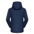 thumbnail image 3 of Yusimy Men's Trench Coat Double Breasted Slim Fit Mid-Length Pure Color Wool Blend Classic Versatile Overcoat, 3 of 3