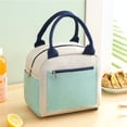 thumbnail image 2 of Ohufall Small Thickened Insulated Lunch Bag Portable Reusable Lunch Tote For Office Worker Student, 2 of 7