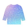 thumbnail image 4 of lcziwo Cadeaux pour Filles! Hauts à Paillettes à Manches 3/4 pour Filles Mode T-Shirts de Fête des Fêtes à Imprimé à Paillettes Décontractés Chic Tunique à Col Rond Multicolore, 4 of 6