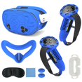thumbnail image 1 of VR protective accessory set for Meta Quest 3S, including controller handle cover, VR shell cover, mask, lens cover, thumb grip, eye mask, protective case for Quest 3S, 1 of 8