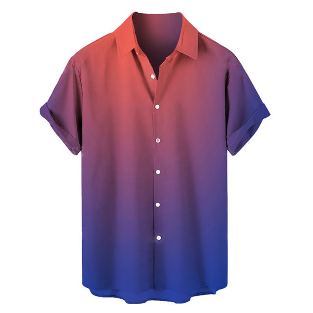 XDZJLR Mens Shirts Casual Short Sleeve Button Down Beach Tropical Summer Tops
