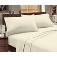 thumbnail image 4 of Hotel Luxurious, 1800 Series Super Soft Embroidery 3 PC Sheet Set (Twin Ivory), 4 of 4