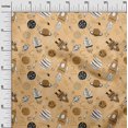 thumbnail image 3 of oneOone Polyester Spandex Tan Fabric Galaxy Craft Projects Decor Fabric Printed By The Yard 56 Inch Wide, 3 of 4