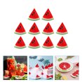 thumbnail image 3 of 10 Pcs Tranches de Pastèque Simulées Tranches de Pastèque Artificielles Faux Fruits Décor, 3 of 7