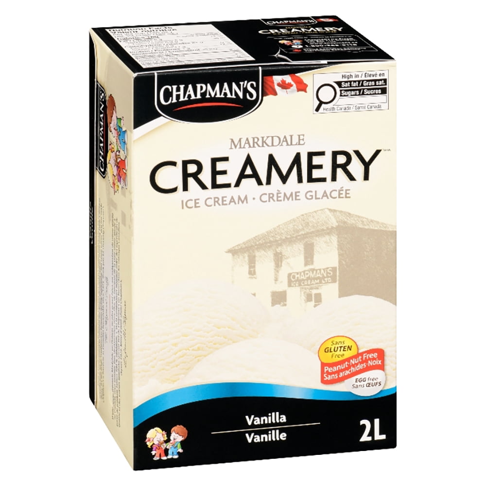 Chapman's Markdale Creamery Crème Glacée à la Vanille dans un Carton 2L