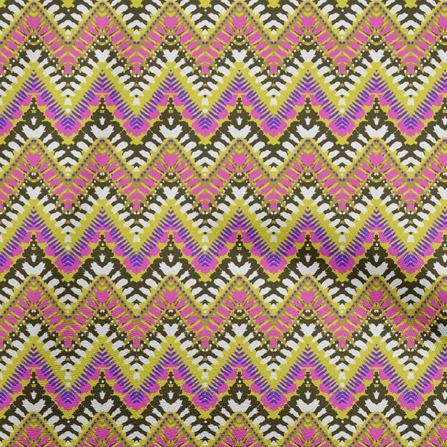 oneOone Silk Tabby Lime Green Fabric Ikat Sewing Craft Projects Fabric Prints By Yard 42 Inch Wide