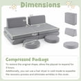 thumbnail image 3 of Gymax 6PCS Modular Kids Foam Play Couch Set w/Washable Covers Sectional Play Sofa, 3 of 10
