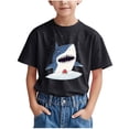 thumbnail image 1 of WRKEKC T-Shirts d'Été pour Garçons, T-Shirts Décontractés pour Garçons, T-Shirts Polyvalents Décontractés à Manches Courtes pour Enfants avec Motif Imprimé et Col Rond, 1 of 5