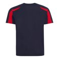 thumbnail image 2 of Just Cool Mens Contrast Cool Sports Plain T-Shirt, 2 of 3