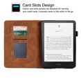 thumbnail image 2 of GSFY Case for All-new 7" Kindle Paperwhite 12th Gen 2024 & Kindle Colorsoft Signature Edition 2024, PU Leather Protective Smart Shell Flip Stand Cover with Card Slots Auto Sleep/Wake, Brown, 2 of 7