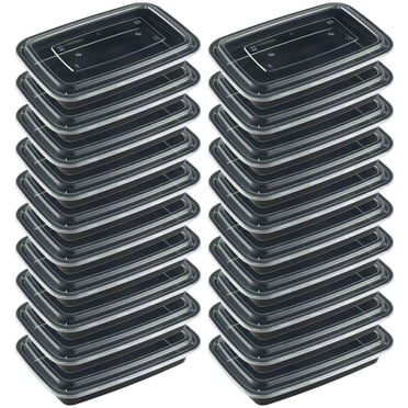 WMQPNNS New Trending Meal Prep Containers 20 Pack Food Storage Containers with Lids Extra Large &Thick Mcrowave Disposable Reusable Lunch Boxes Food Grade Freezer Dishwasher