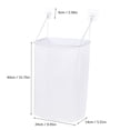 thumbnail image 2 of Laundry Basket Foldable Plastic Small PP Material Breathable with Handle Space-saving for Dorm Bathroom Apartment, 2 of 8
