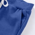 thumbnail image 4 of HOZADOIE Boys Basketball Shorts Pure Cotton Spring Summer Solid Color Elastic Drawstring Waist Breathable Casual Athletic Shorts with Pockets 1-11 Years, 4 of 6