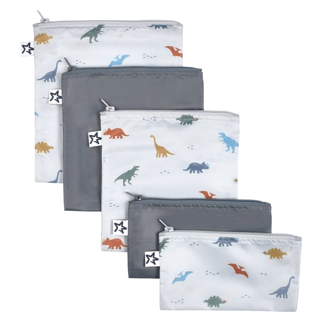 SNACK BAGS 5PK DINO - FRENCH
