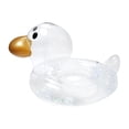 thumbnail image 1 of S SERENABLE Inflatable Swimming Float Flexible Cute Floating Toys Transparent Duck for Sequins Seat, 1 of 3