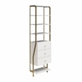 thumbnail image 4 of CosmoLiving Gwyneth Closet - 3 Tiroirs, Marbre Blanc, 4 of 9