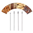 thumbnail image 4 of Lengthened Tungsten Steel Grinding Head, Easy To Replace Wear Resistant 4Pcs Silver Extended Carbide Rotating Burr Set  For Cutting For Carving, 4 of 8