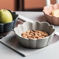 thumbnail image 2 of Qeeadeea Small Round Baking Dish Set Of 2, Colorful Ceramic Pie Pan, Round Pie Dish, Morandi Color Tableware-gray-15x15x4.5cm, 400ml, 2 of 7