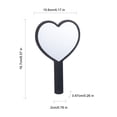 thumbnail image 2 of Iumwxz Heart Shape Beauty Gift Cute Handheld Mirror Not Printed, 2 of 2
