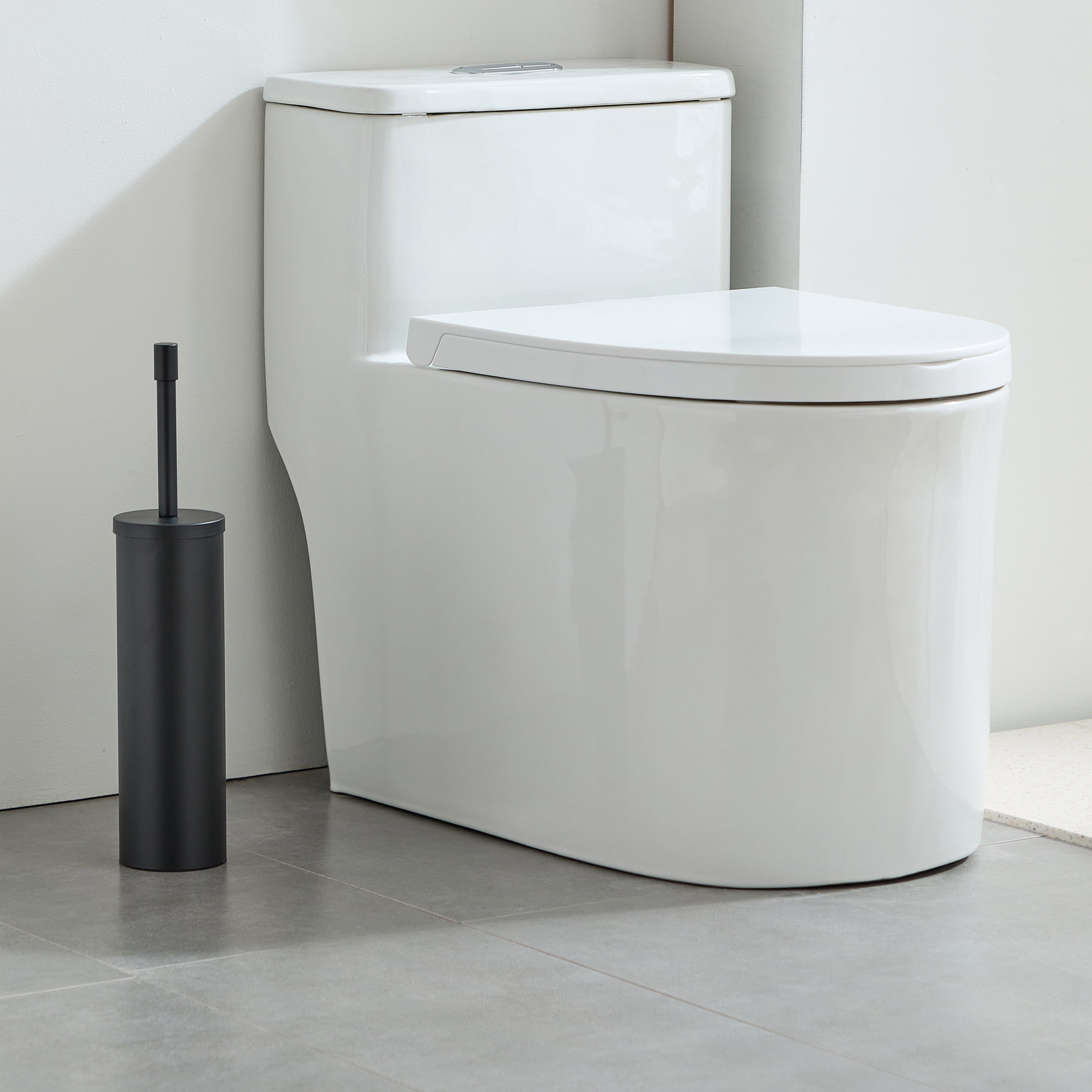 Brosse de toilette et support en métal, Better Homes & Gardens, noir mat