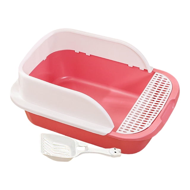 Cat with Frame with Spray and Scatter Open Air Cats Toilet Pink Medium