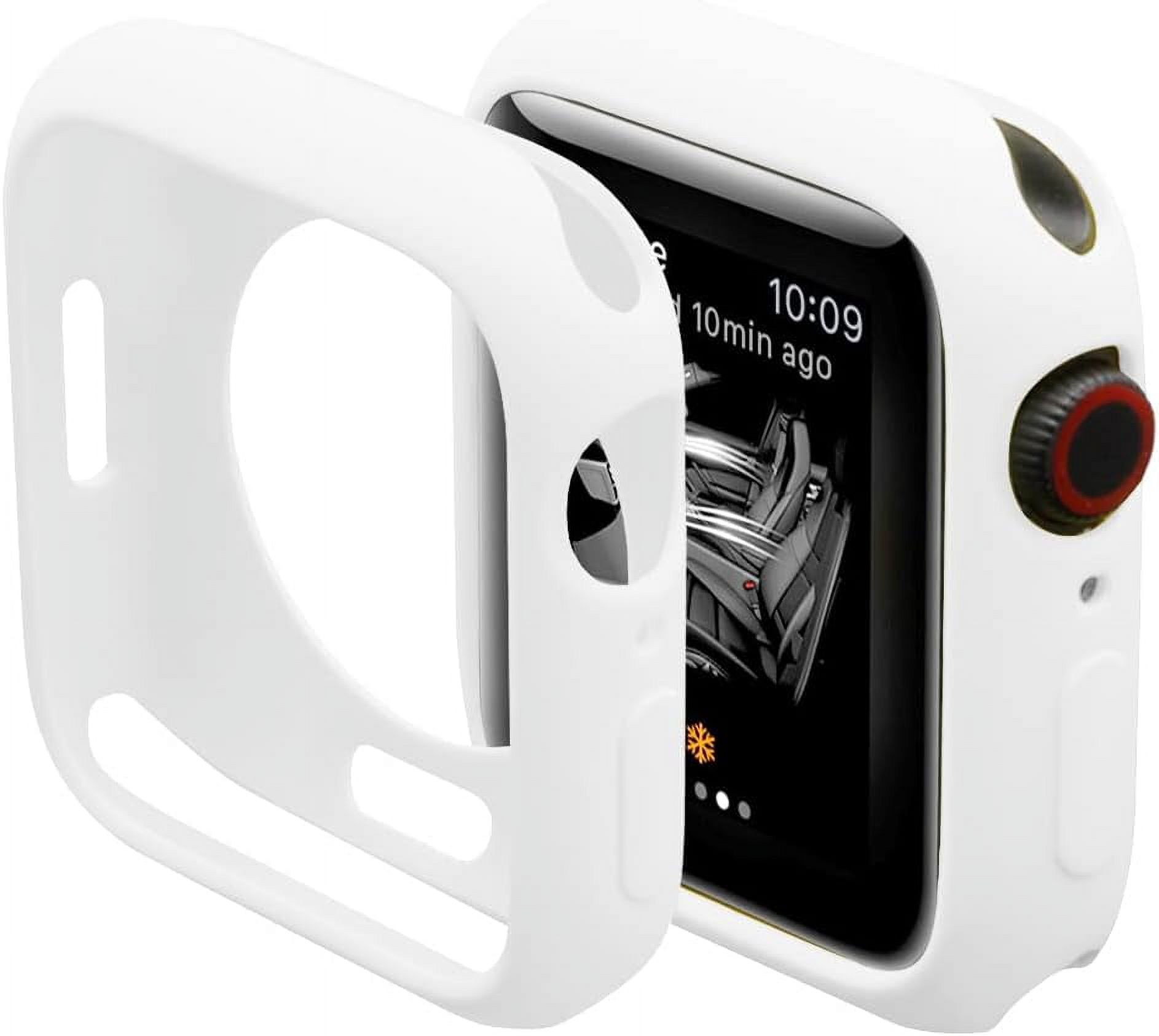 XiHAMA Ultra Thin Soft TPU Bumper Case Compatible with iWatch Apple Watch Series SE 6/5/4
