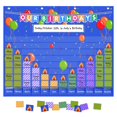 thumbnail image 1 of Eamay Happy Birthday Pocket Chart, Blue Birthday Graph Bulletin Board for Classroom, 1 of 4
