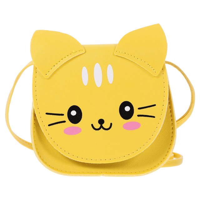 Small Crossbody Bag for Teen Girls Fashion Purse with Cat Design 2pcs