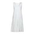 thumbnail image 4 of Yuyuzo Robes Grande Taille pour Femmes 2024 Décontractées Sans Manches Robes d'Été de Plage Robe à Volants Robe de Fête, 4 of 7