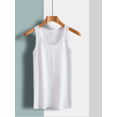 thumbnail image 1 of Débardeurs 100 % Coton Sans Manches à Col Ras du Cou, T-Shirts Basiques Unis, Camisoles, Lot de 4 - Blanc, 1 of 2