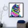 thumbnail image 2 of DIY Cartoon Animal Crystal Cross Stitch Colorful Cat Animal Crystal Cross Stitch;DIY Needlework 5D Rhinestones Embroidery Diamond Painting, 2 of 9